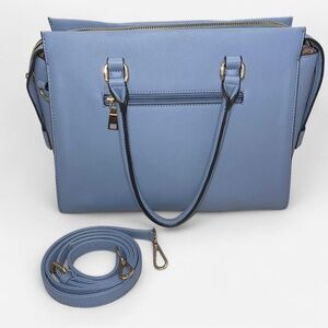 Elegant Blue/Gold Shoulder Bag Handbag